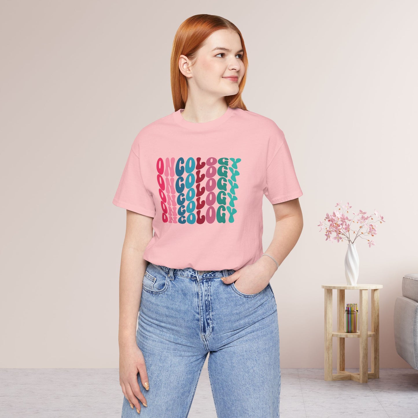 Colorful Groovy Oncology Soft Cotton Tee