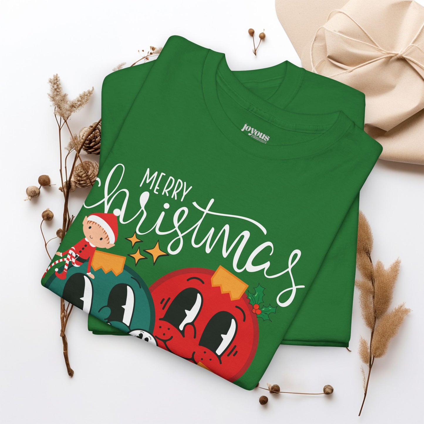 Trendy Christmas Ornament Shirt - Christmas Heavy Cotton Tee