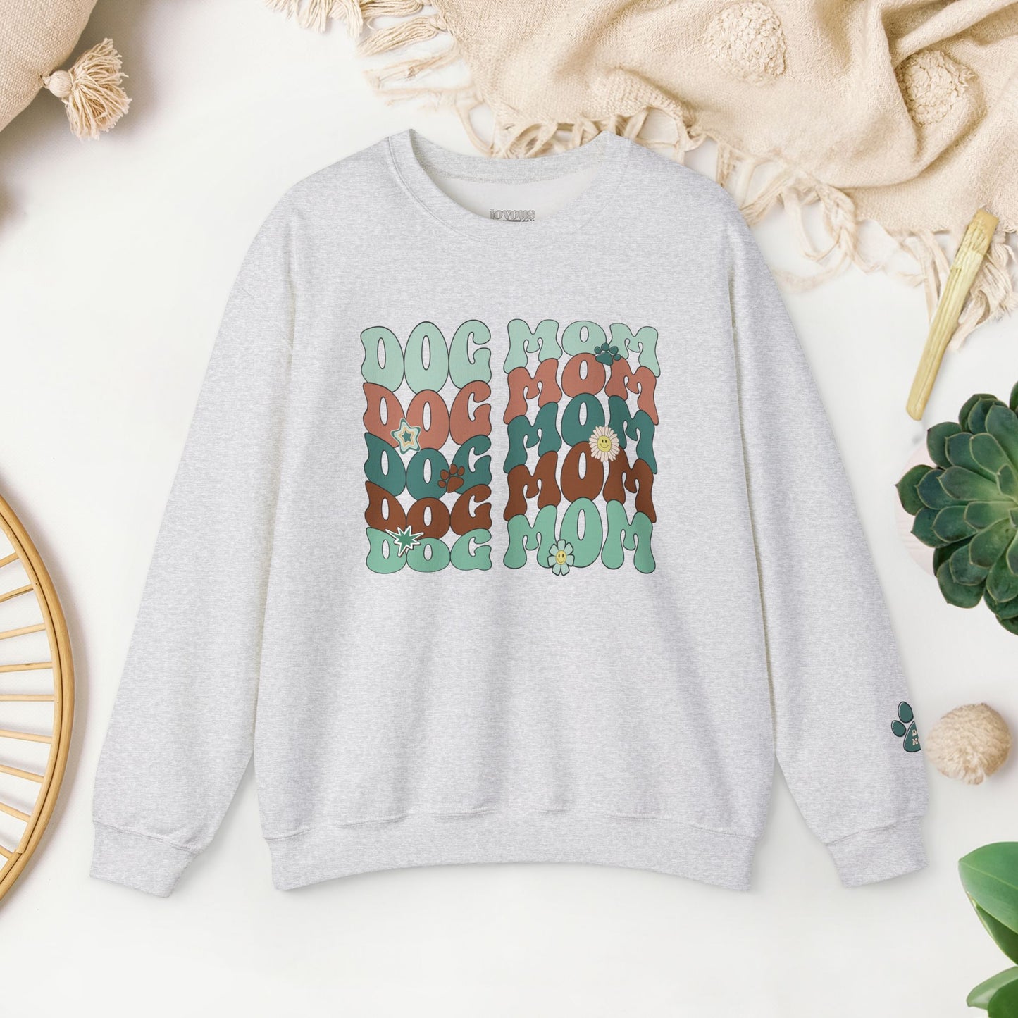 Groovy Dog Mom Sweatshirt - Groovy Dog Mom Crewneck