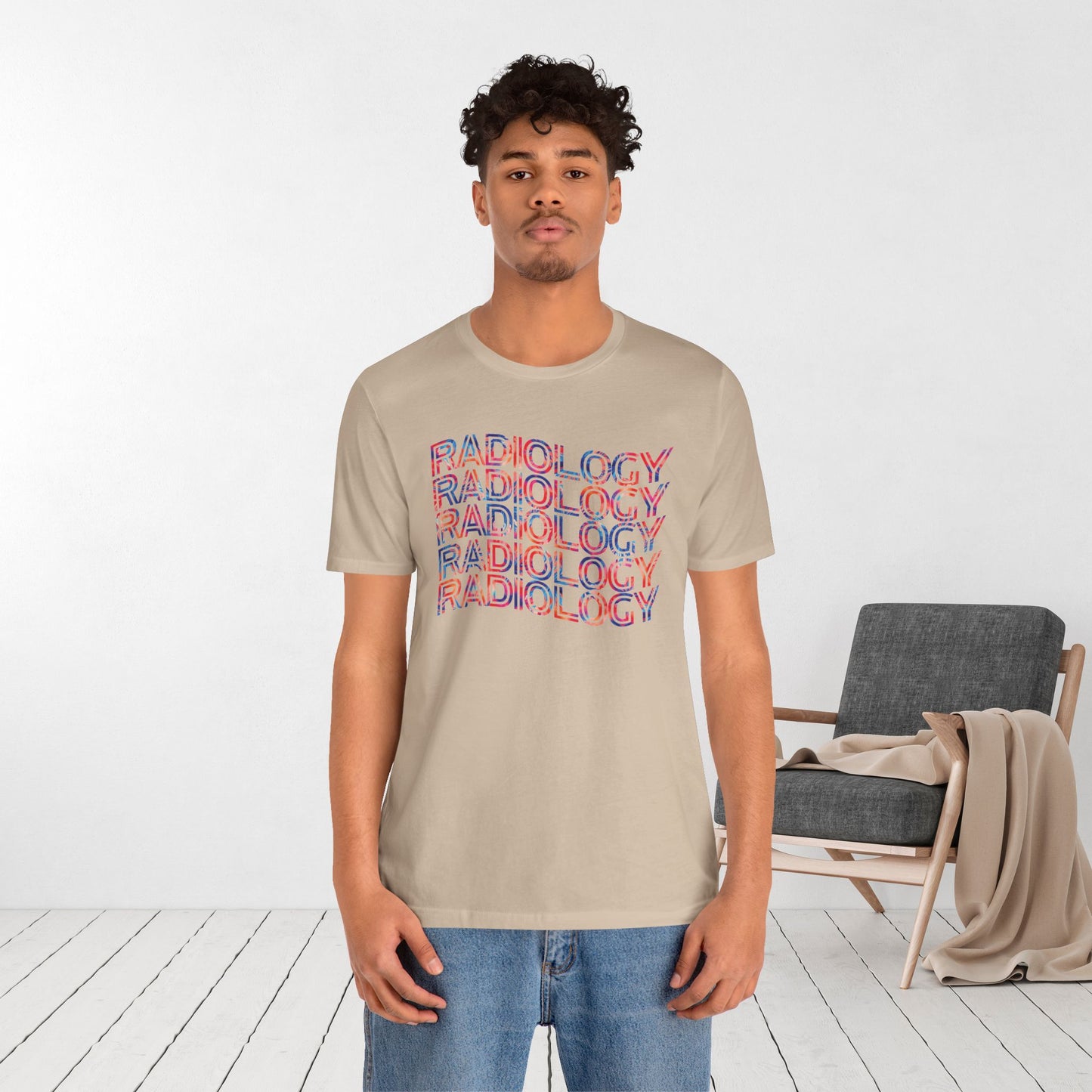 Tie Dye Wavy Radiology Soft Cotton Tee