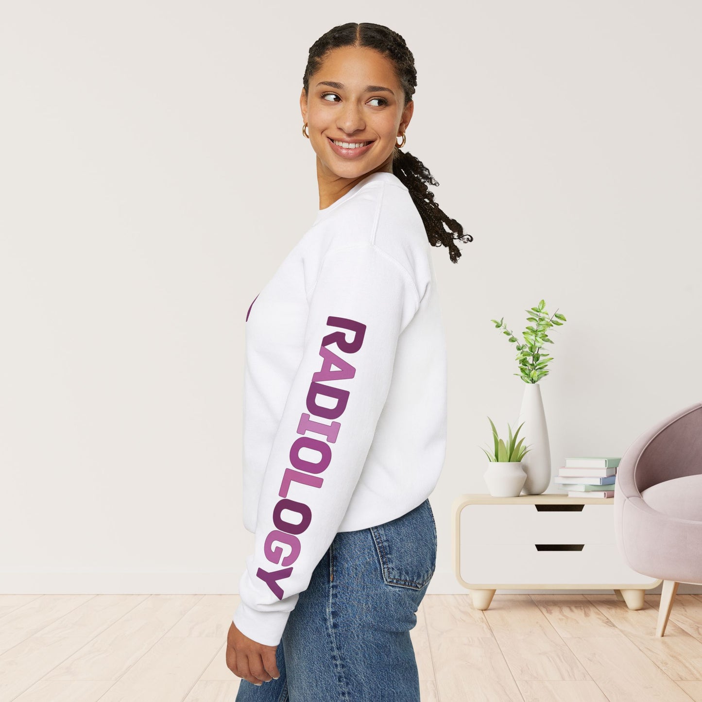 Trendy Purple Radiology Sweatshirt for RAD Technician