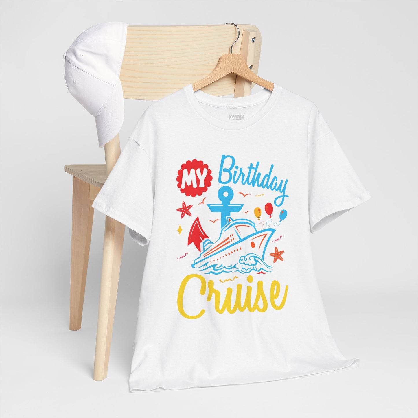 My Birthday Cruise Shirt - Family Cruise Vacation Heavy Cotton Tee