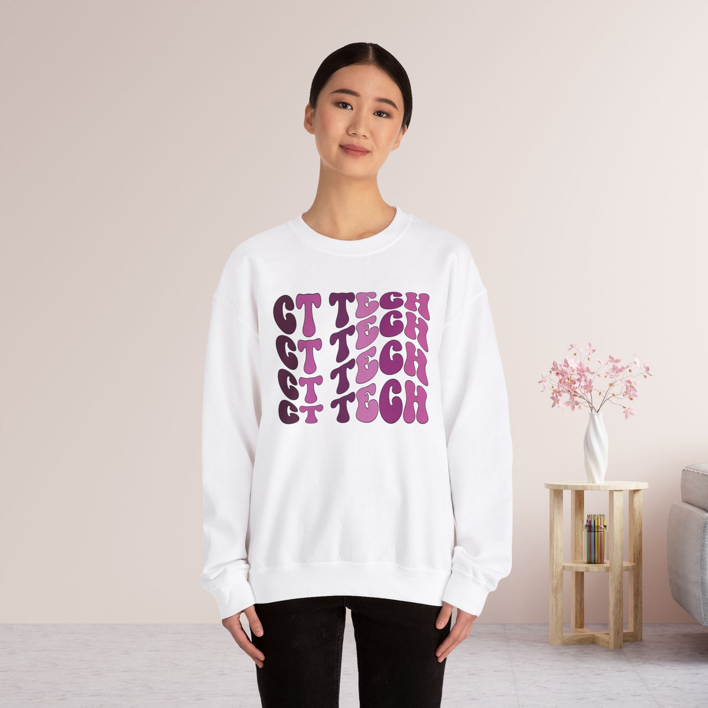 Groovy Purple CT Tech Sweatshirt - CT Technologist Sweater