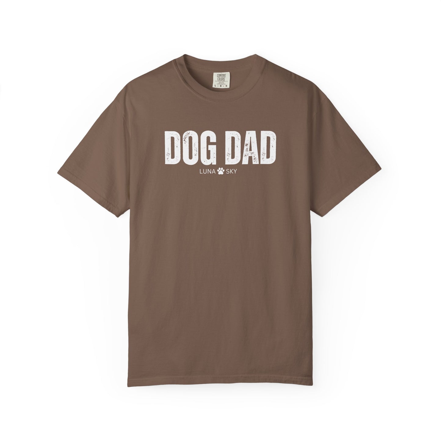 Custom Dog Dad Comfort Colors Shirt with Dogs Name - Personalized Dog Lover Gift