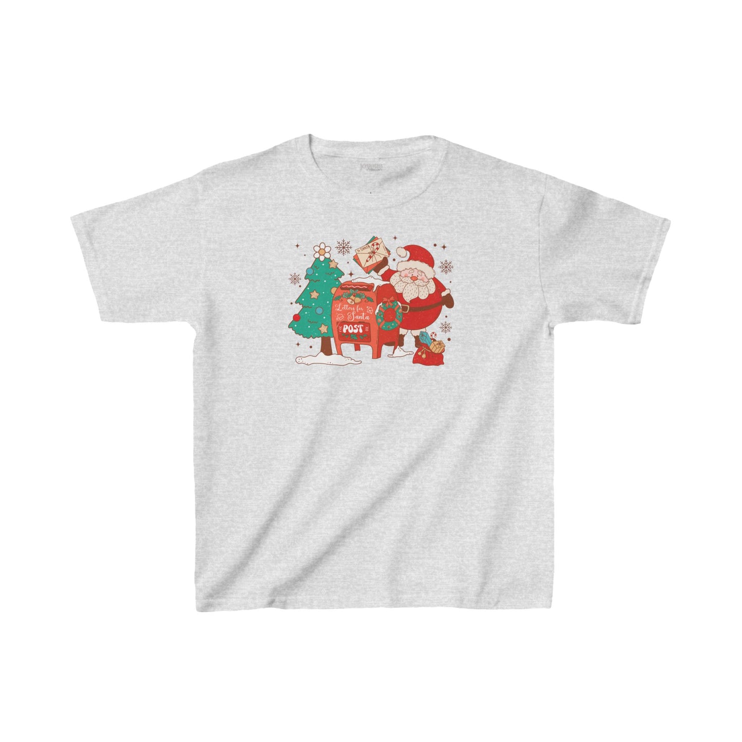 Letters for Santa Youth Christmas Shirt - Retro Christmas Tee