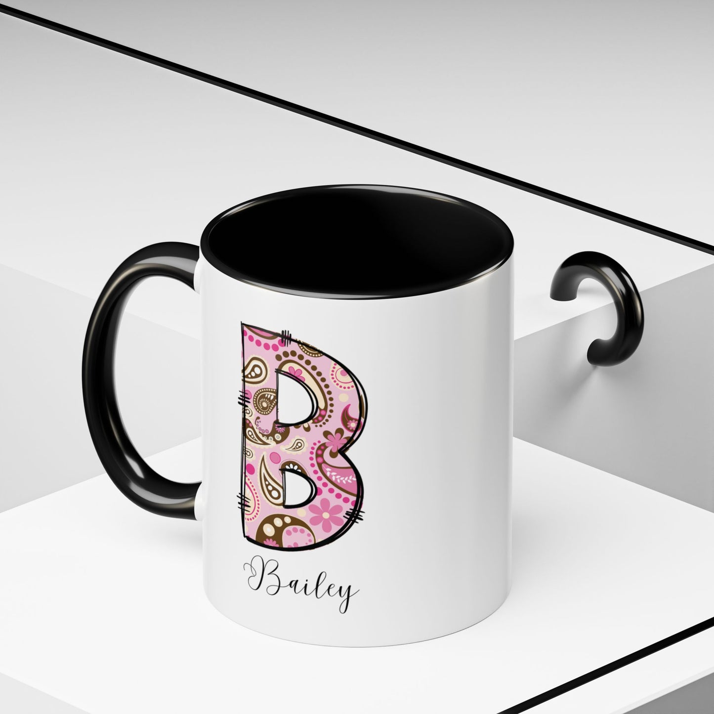 Custom Name Initial Letter Mug - Personalized Gifts A-Z