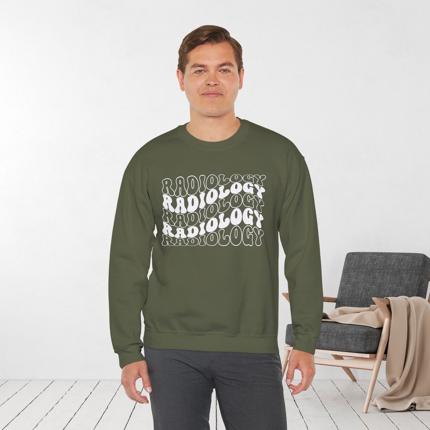 Groovy White Radiology Sweatshirt for RAD Technician