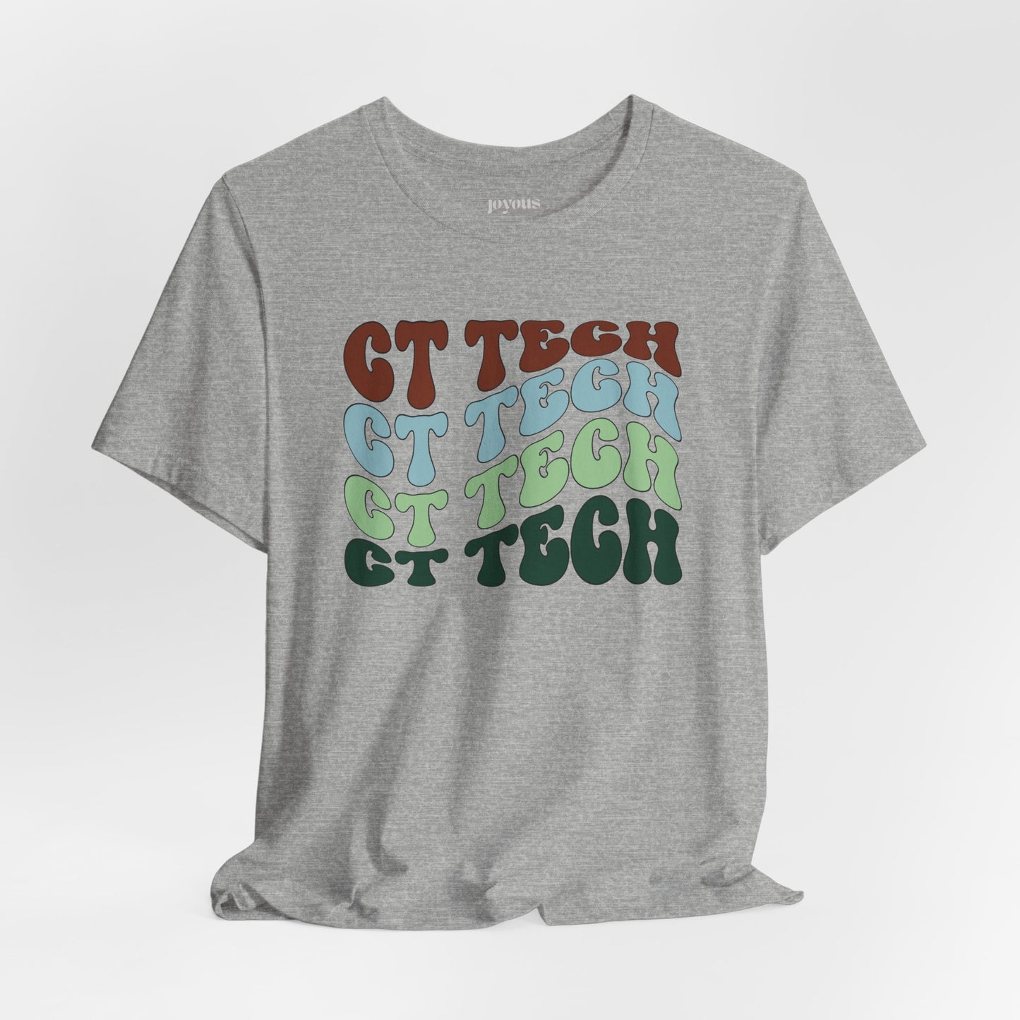 Groovy Colorful CT Tech Shirt - CT Technologist Soft Cotton Tee