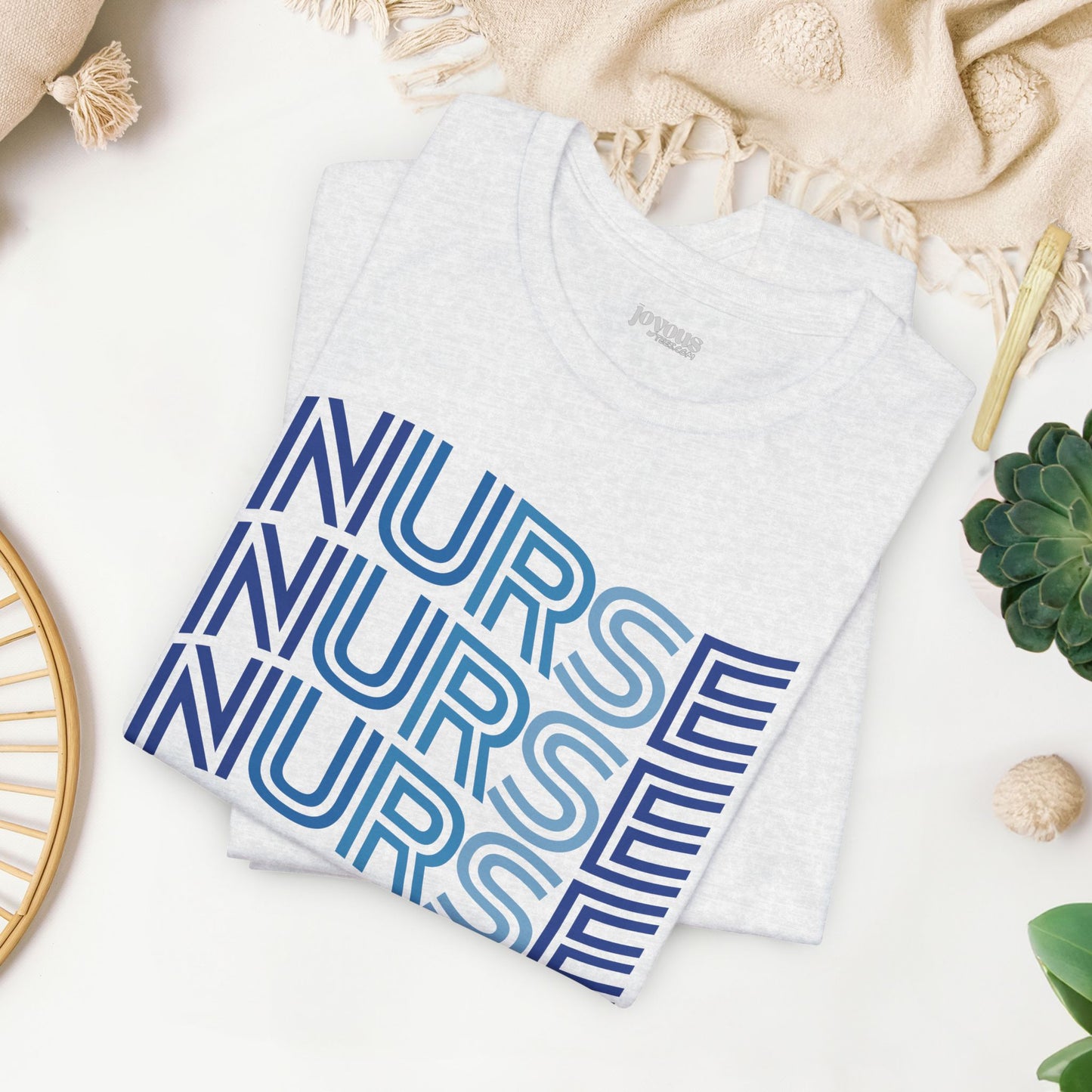 Wavy Nurse Shirt - Registered Nurse Soft Cotton Tee