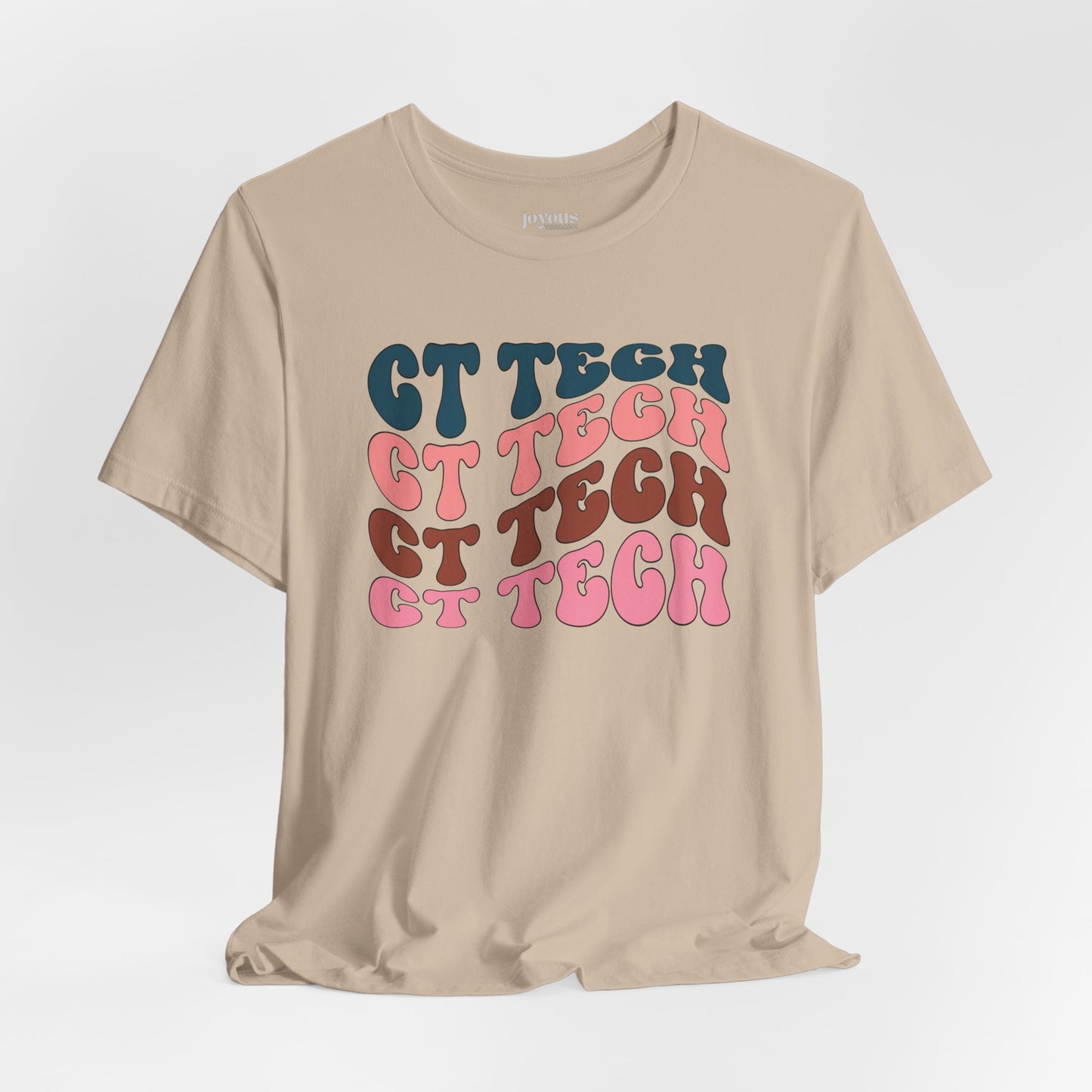 Groovy Colorful CT Tech Shirt - CT Technologist Soft Cotton Tee