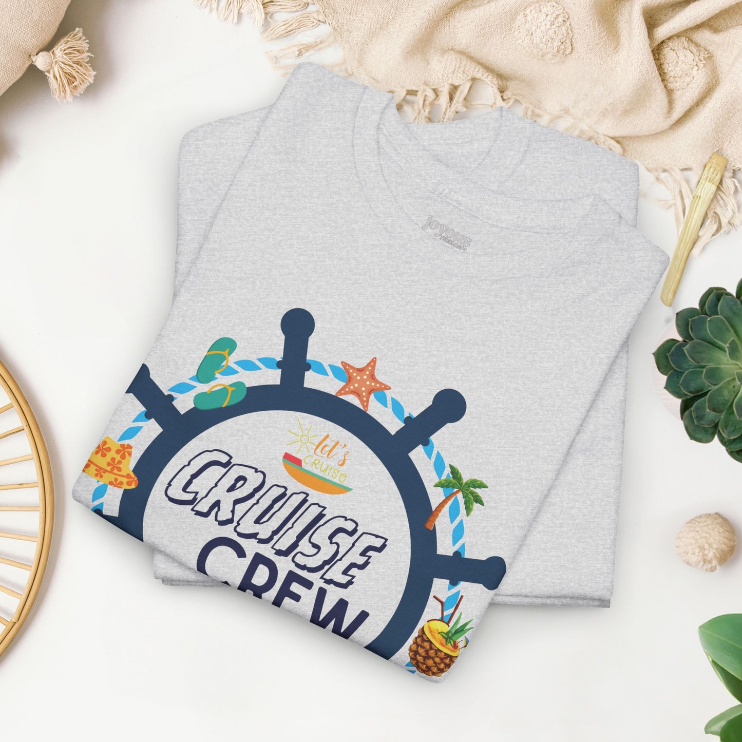 Matching Cruise Crew Shirt - Family Cruise Heavy Cotton Tee