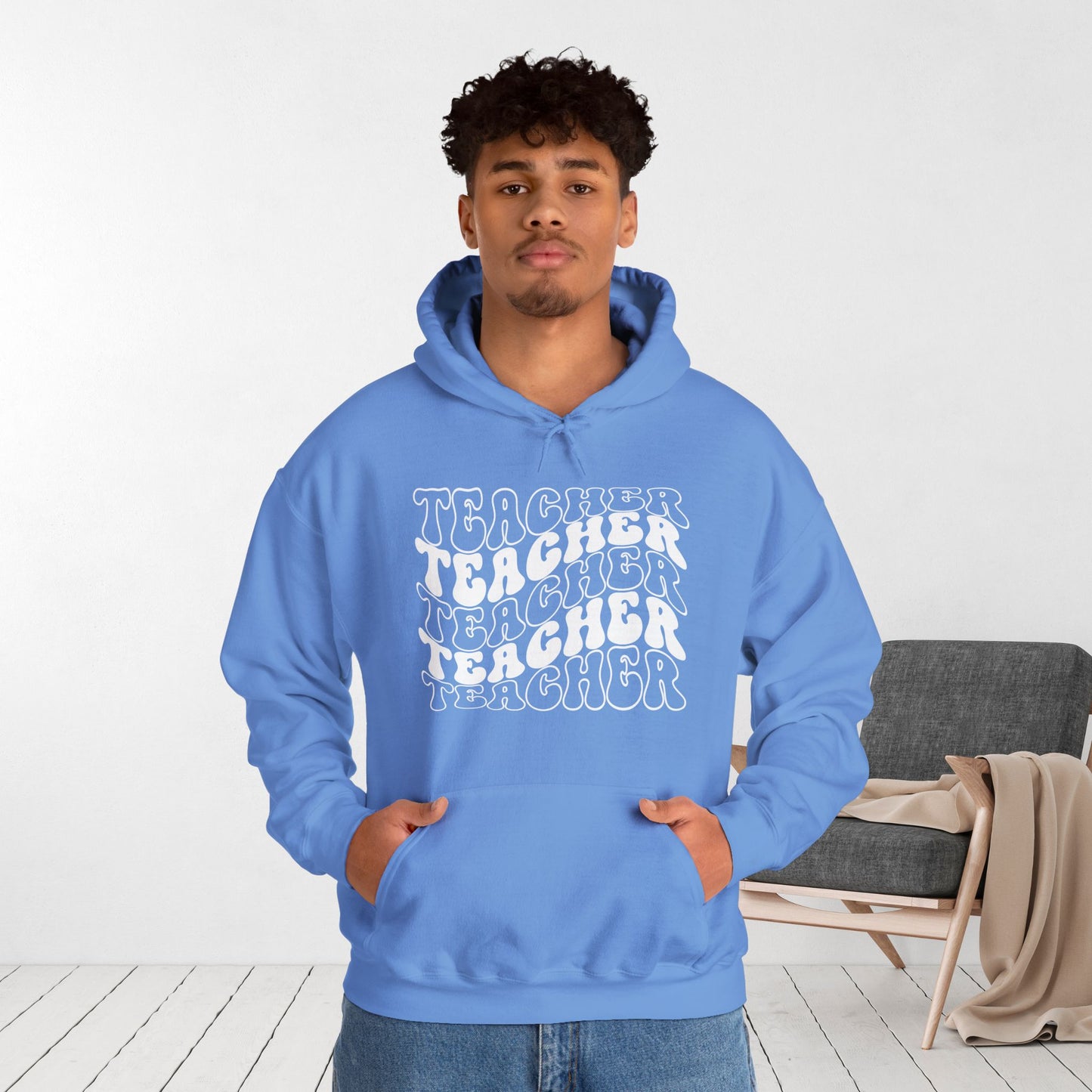 Groovy Unisex Teacher Hoodie for School Teachers