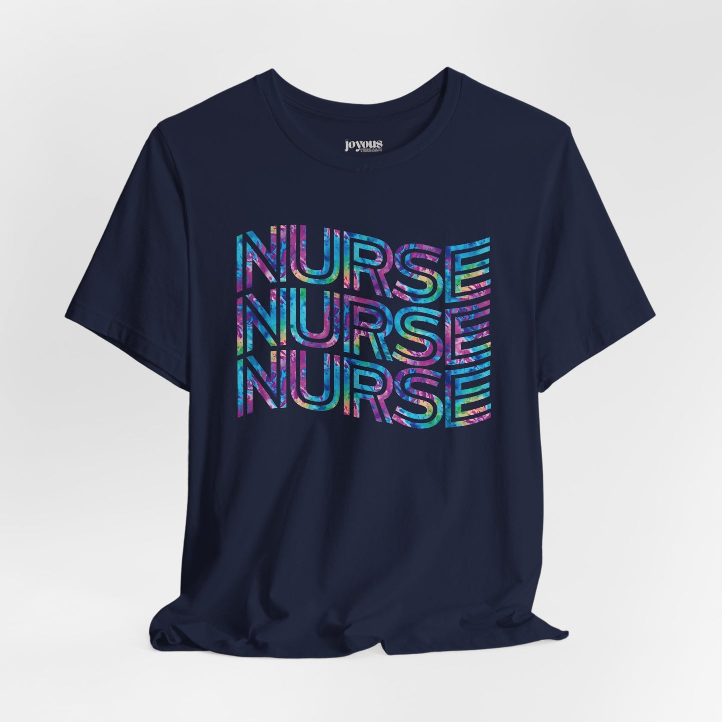 Tie Dye Wavy Nurse Shirt - Registered Nurse Soft Cotton Tee
