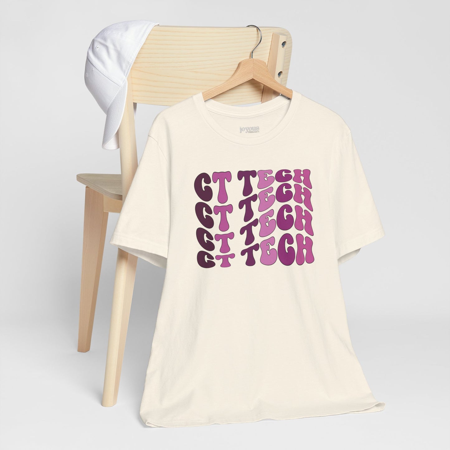 Groovy Purple CT Tech Shirt - CT Technologist Soft Cotton Tee