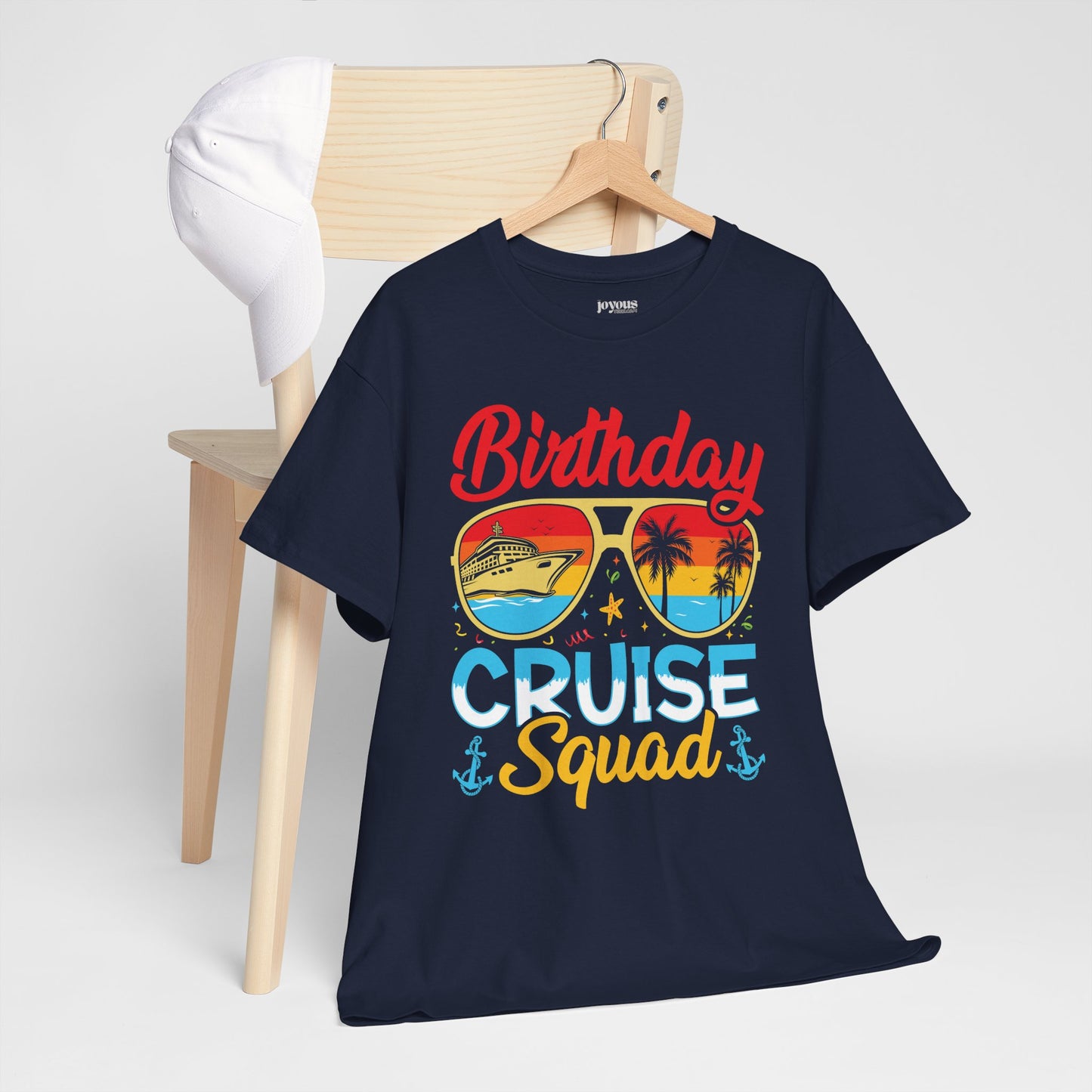 Birthday Cruise Squad Shirt - Family Cruise Vacation Heavy Cotton Tee