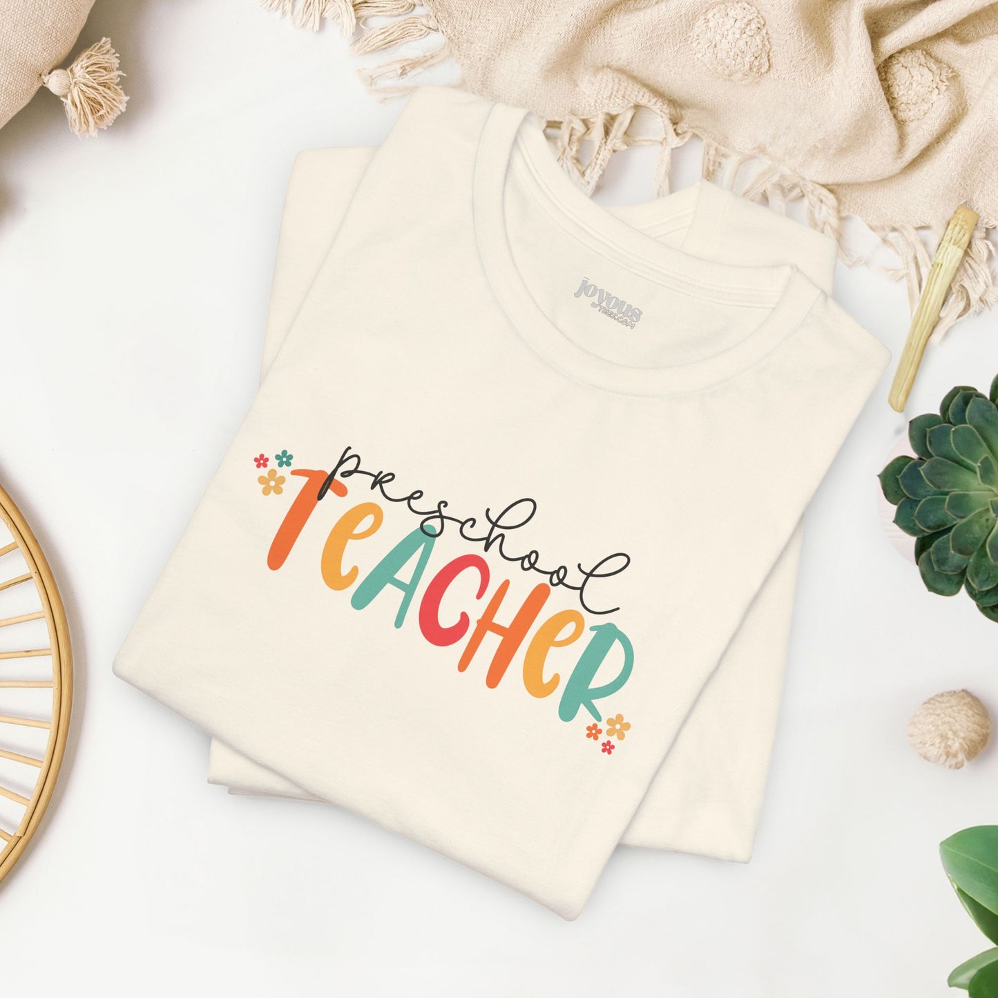 Trendy Preschool Teacher Soft Cotton Tee - Back to School Shirt