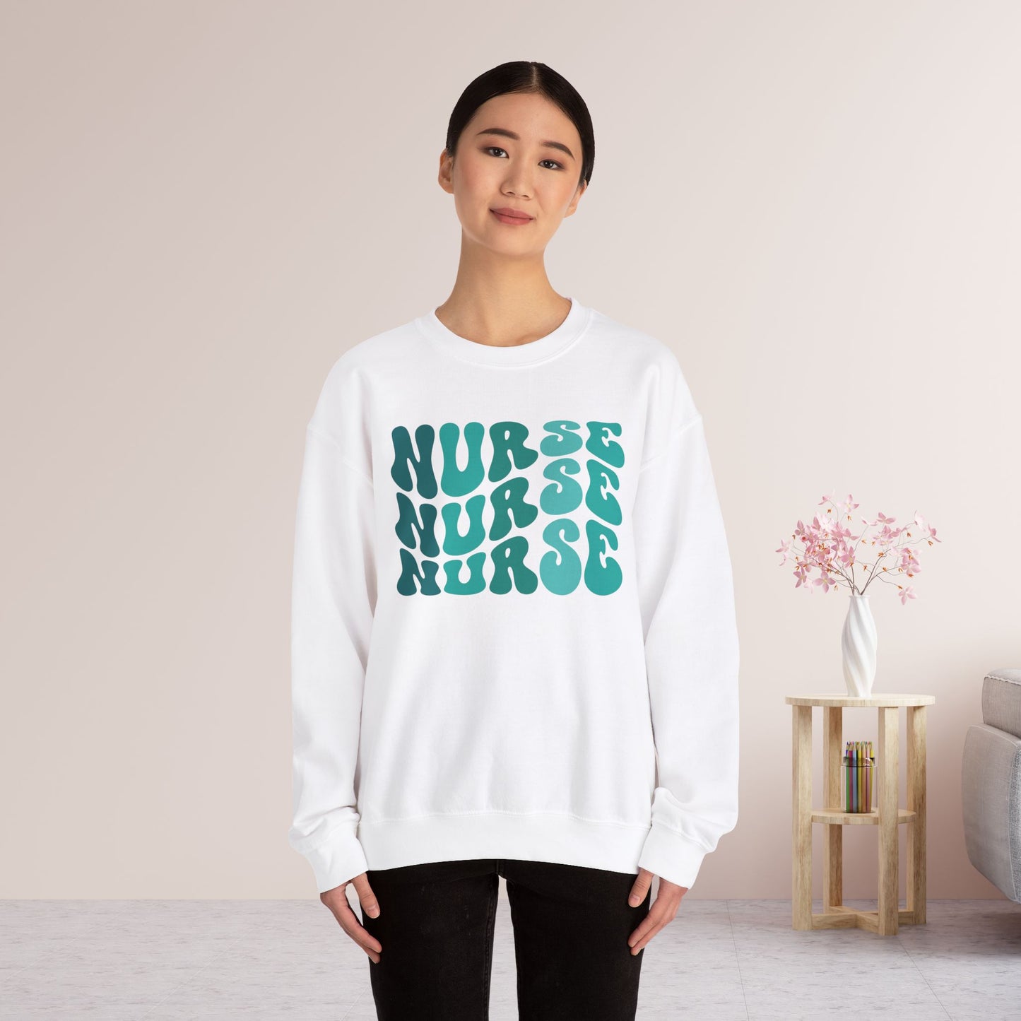 Groovy Green Nurse Sweatshirt