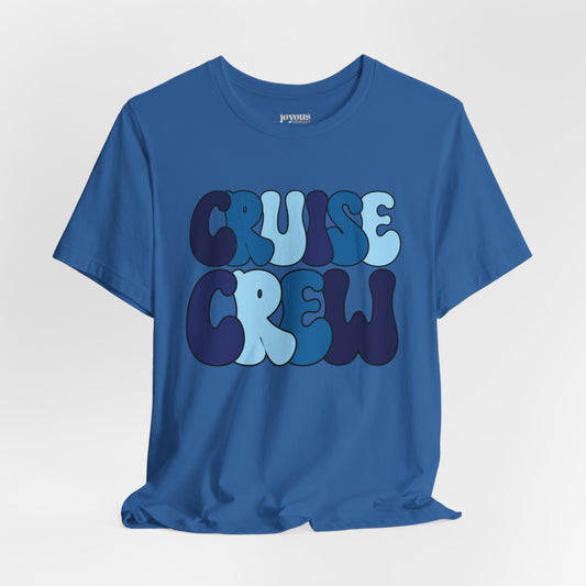 Blue Cruise Crew Shirt -  Family Cruise Vacation Soft Cotton Tee