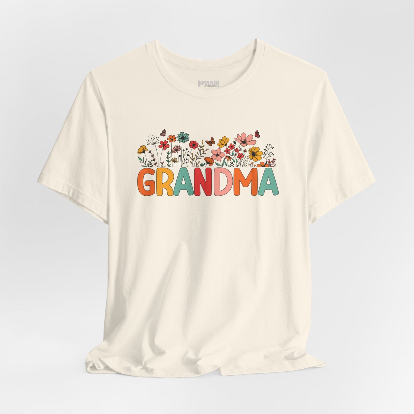 Spring Floral Grandma Soft Cotton Tee