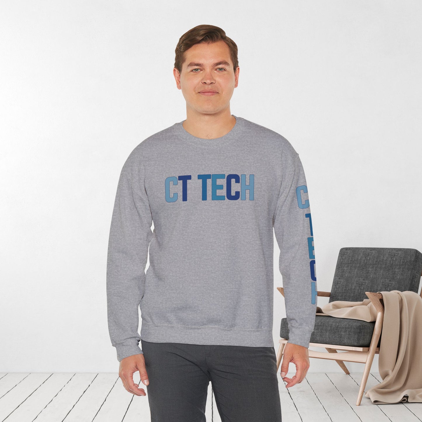 Trendy Blue CT Tech Sweatshirt