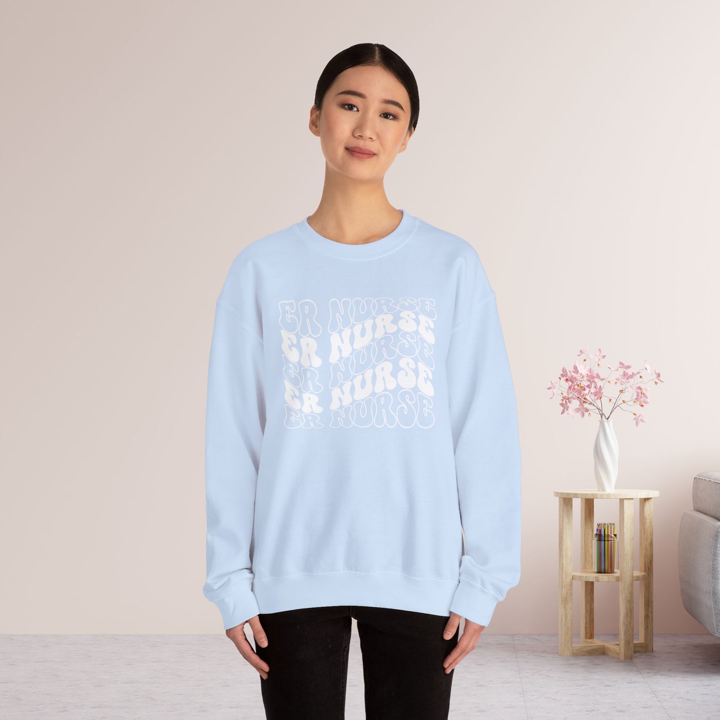 Groovy ER Nurse Sweatshirt - Emergency Nurse Pullover