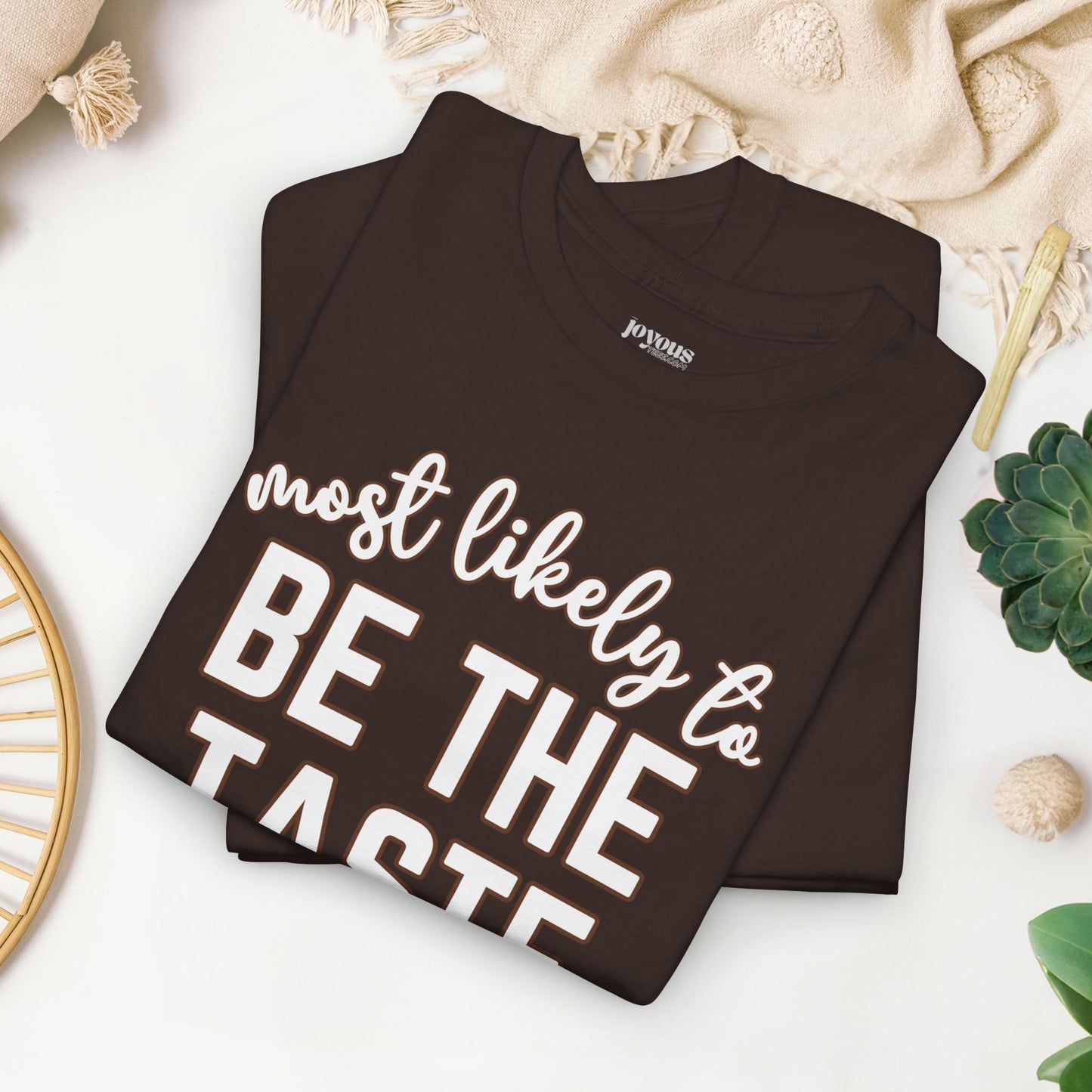 Funny Thanksgiving Shirt - Most Likely To Be the Taste Tester Heavy Cotton Tee