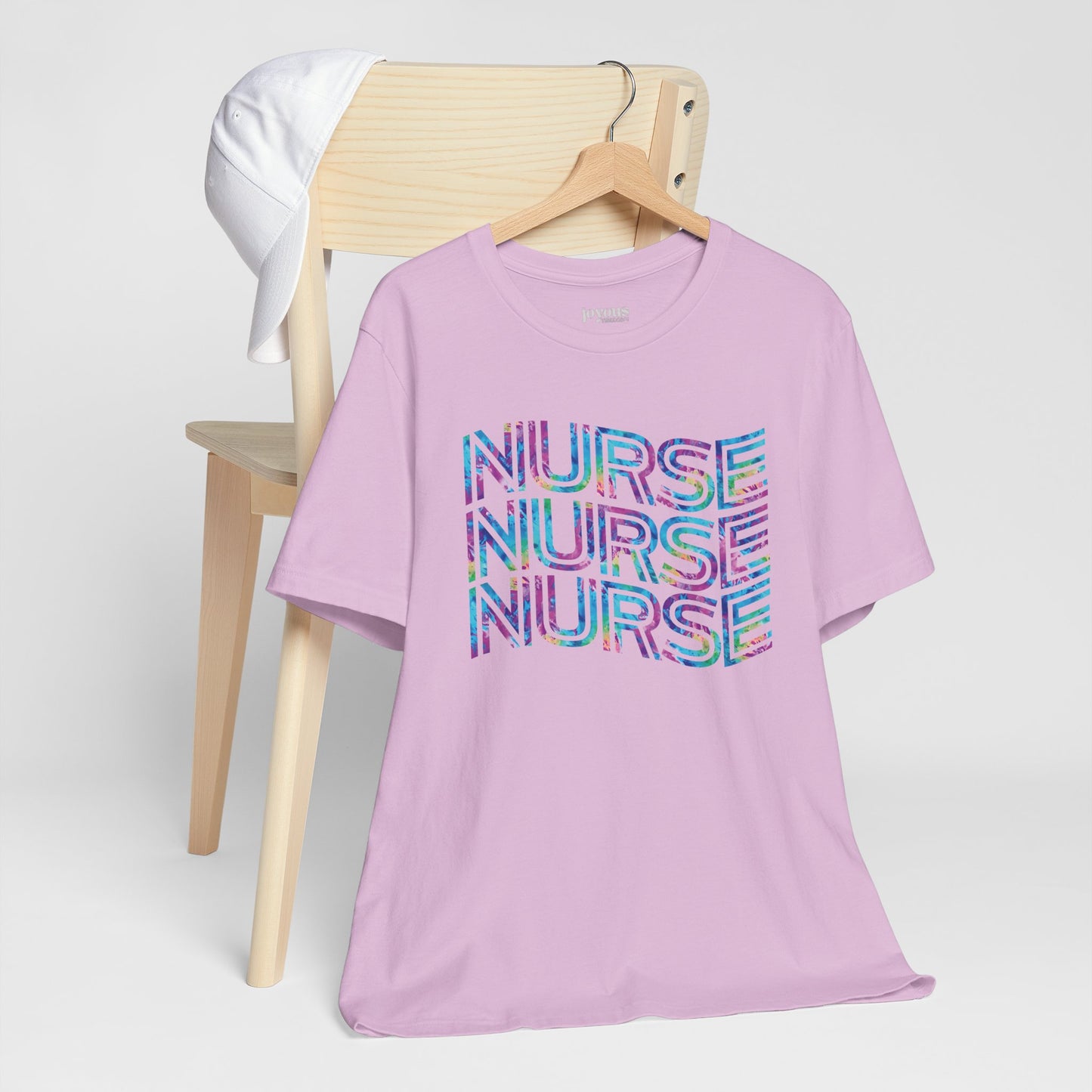 Tie Dye Wavy Nurse Shirt - Registered Nurse Soft Cotton Tee