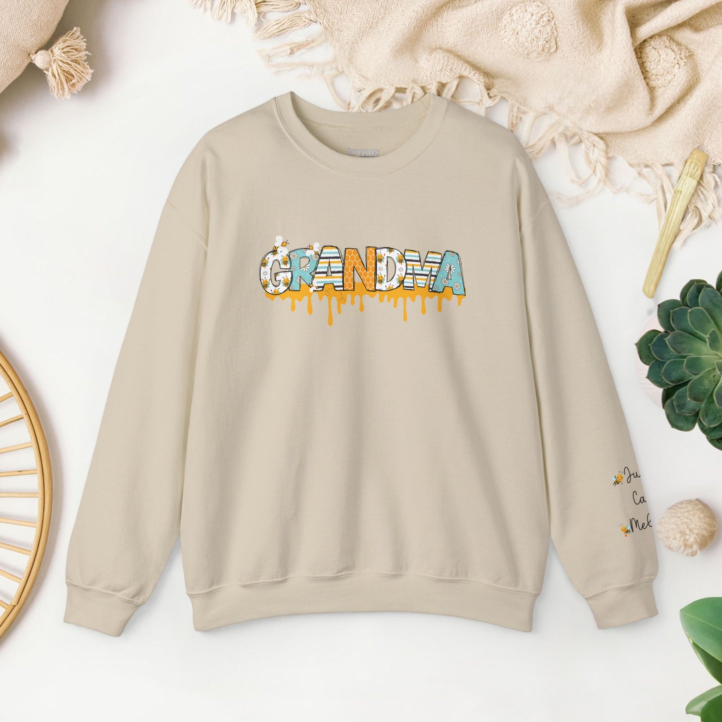 Custom Grandma Sweatshirt with Kids Name - Personalized Gift for Grandma