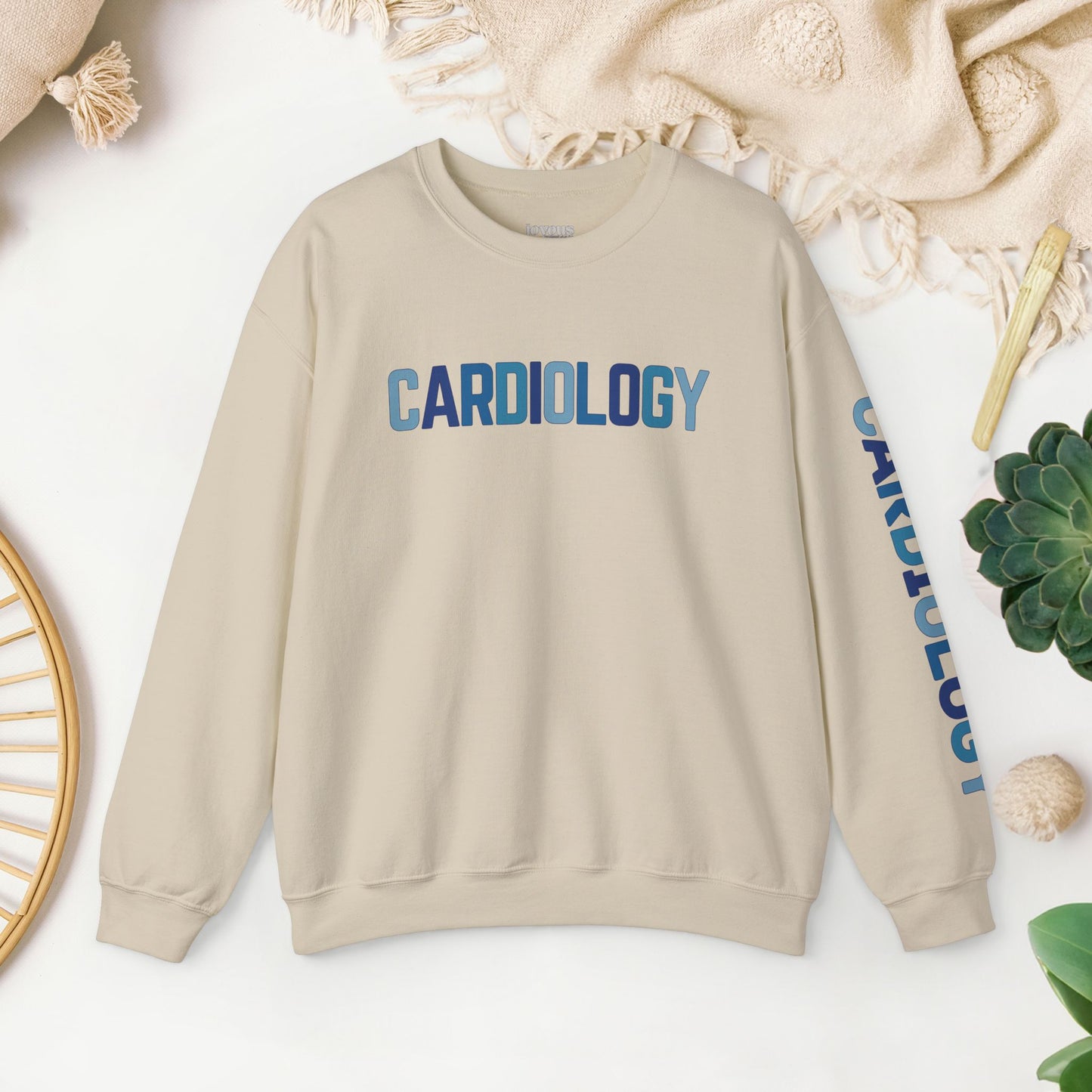 Trendy Blue Cardiology Sweatshirt for Cardiac Nurse