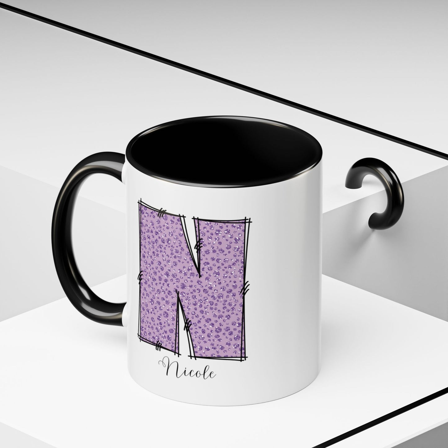 Custom Name Initial Letter Mug - Personalized Gifts A-Z