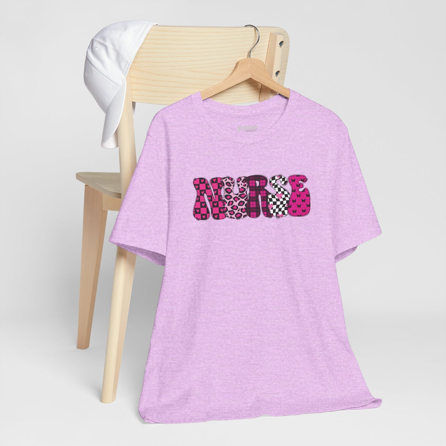 Groovy Font Nurse Shirt - Registered Nurse Soft Cotton Tee