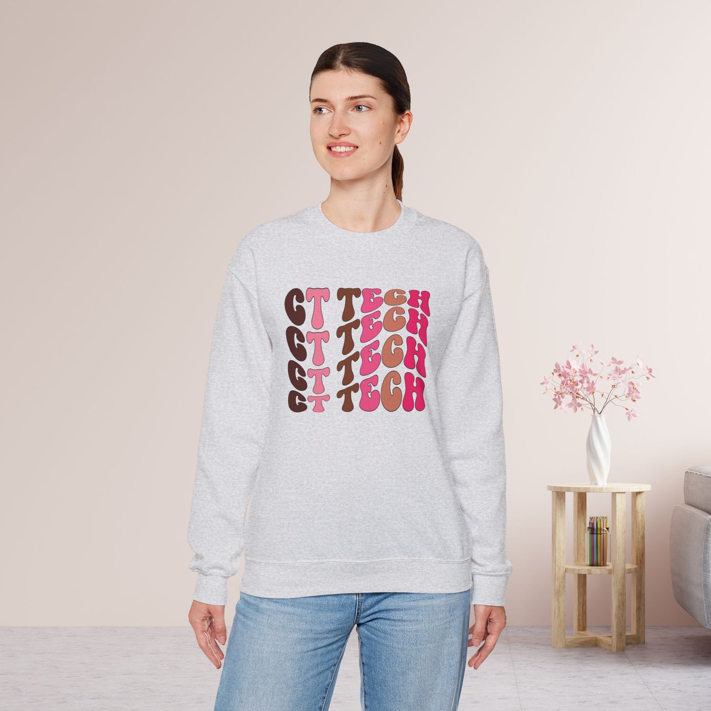 Groovy Colorful CT Tech Sweatshirt - CT Technologist Sweater