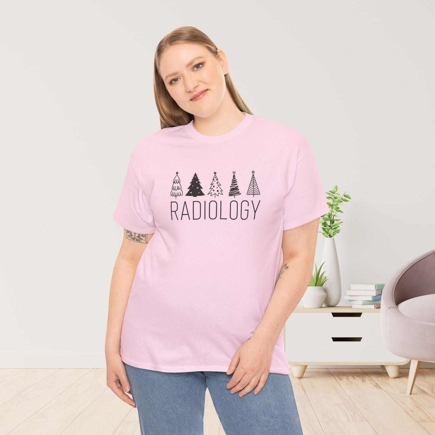 Christmas Tree Radiology Heavy Cotton Tee