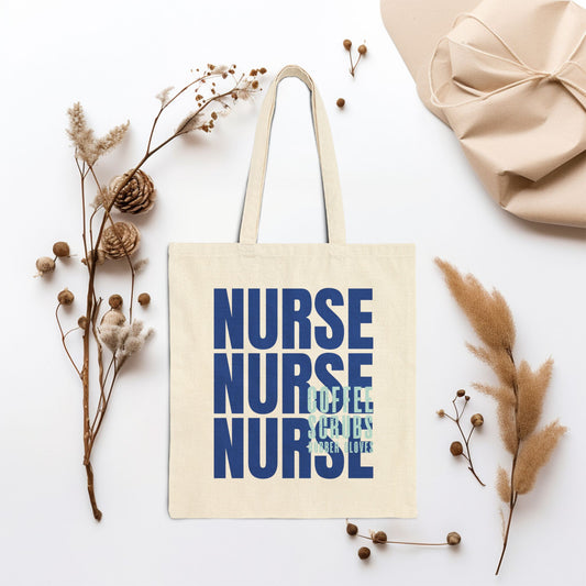 Cute Nurse Canvas Tote Bag - Best Nurse Gift