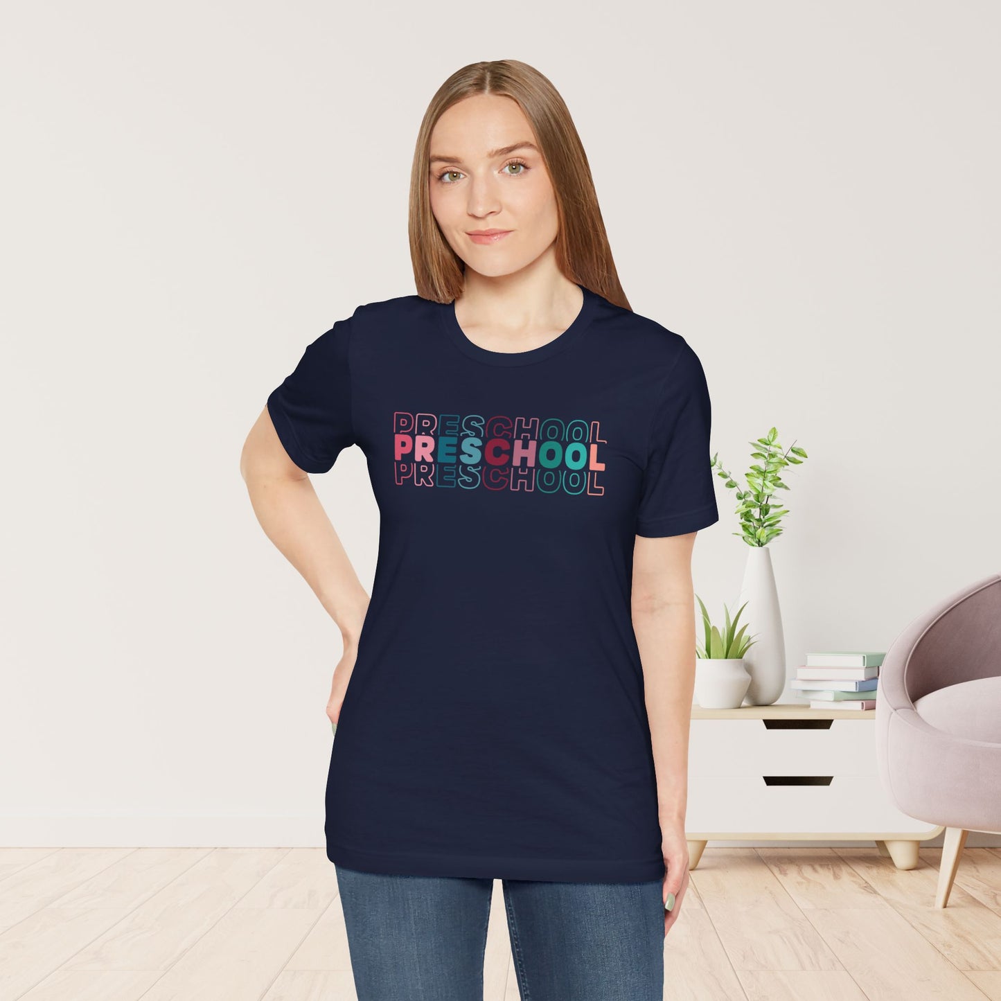 Unisex Preschool Teacher Soft Cotton Tee