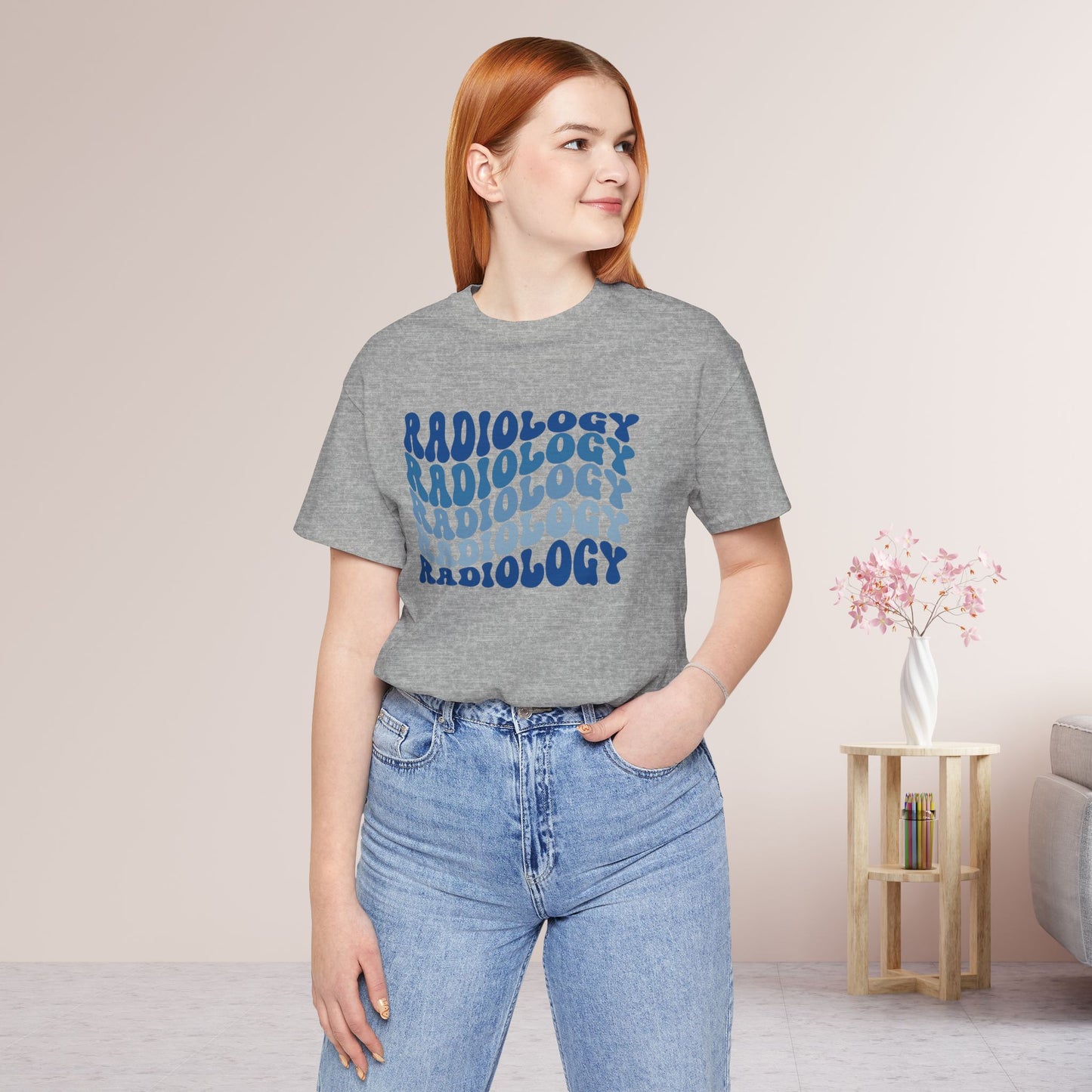 Groovy Blue Radiology Soft Cotton Tee