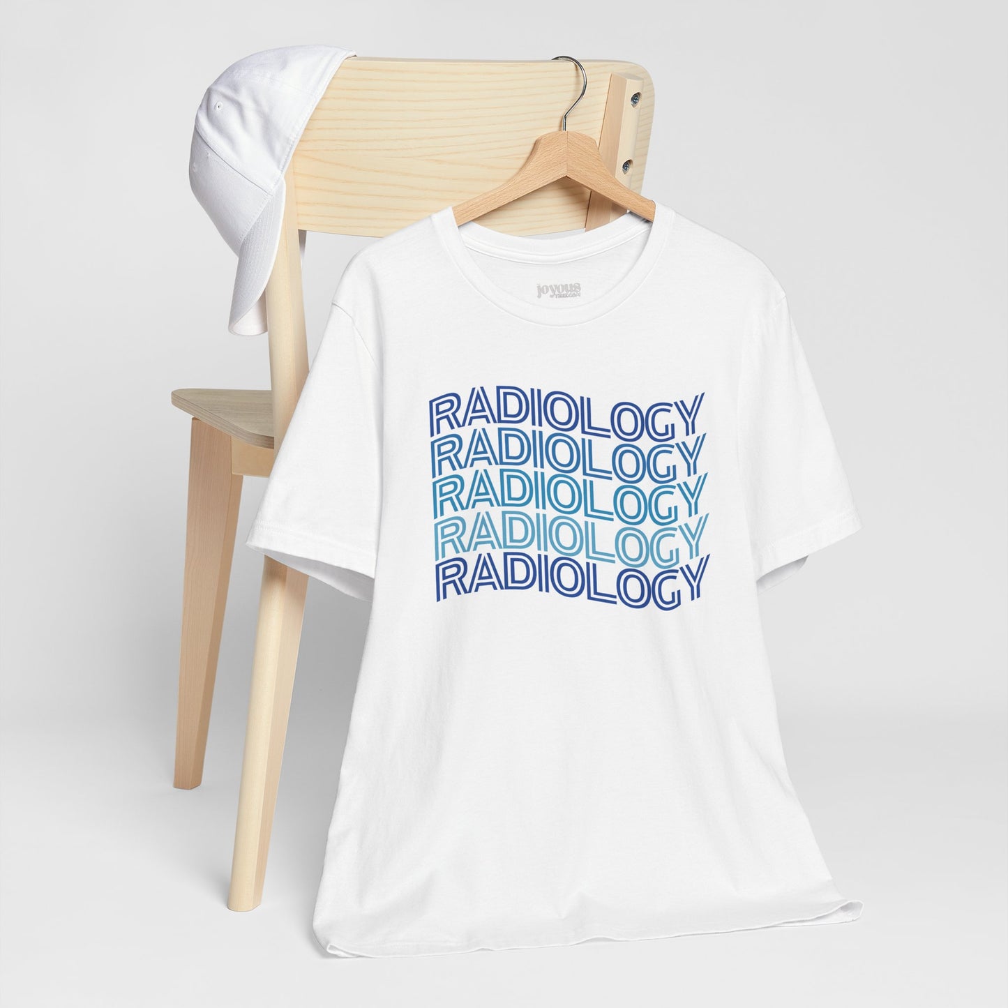 Wavy Blue Radiology Soft Cotton Tee