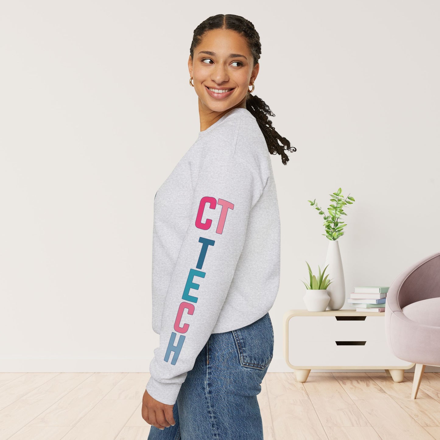 Trendy Colorful CT Tech Sweatshirt