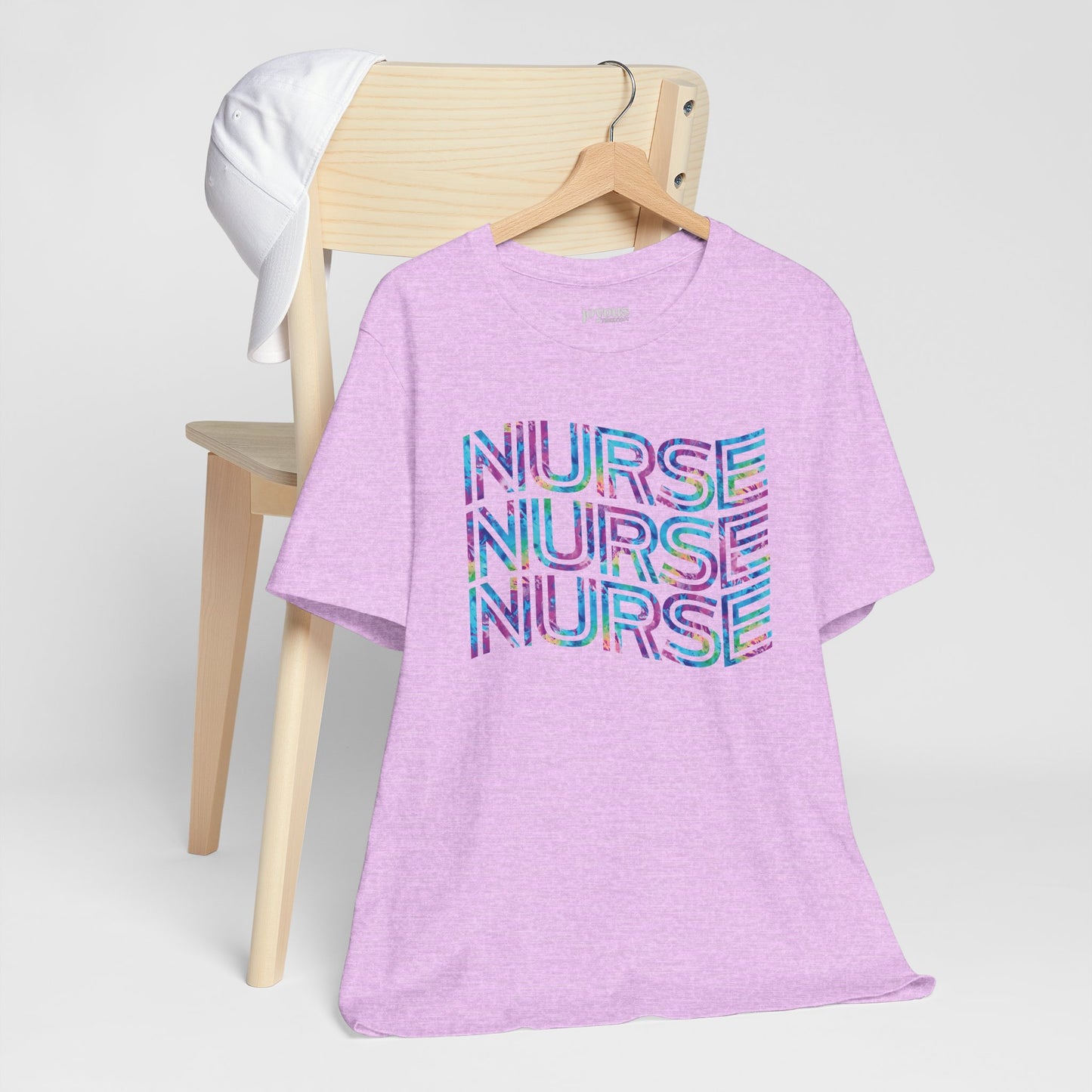 Tie Dye Wavy Nurse Shirt - Registered Nurse Soft Cotton Tee