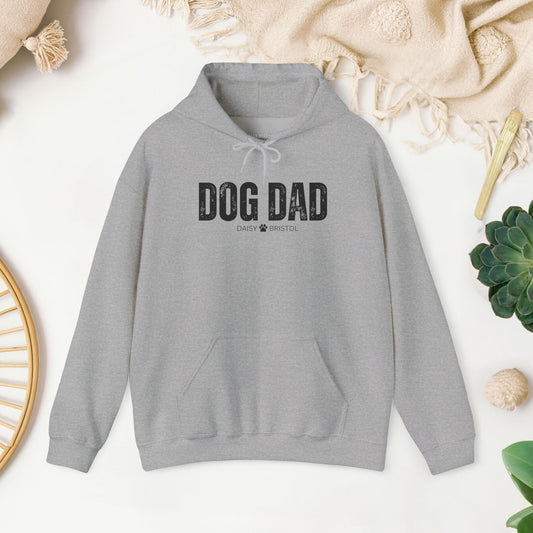 Custom Dog Dad Hoodie with Dogs Name - Personalized Gift for Dog Dad