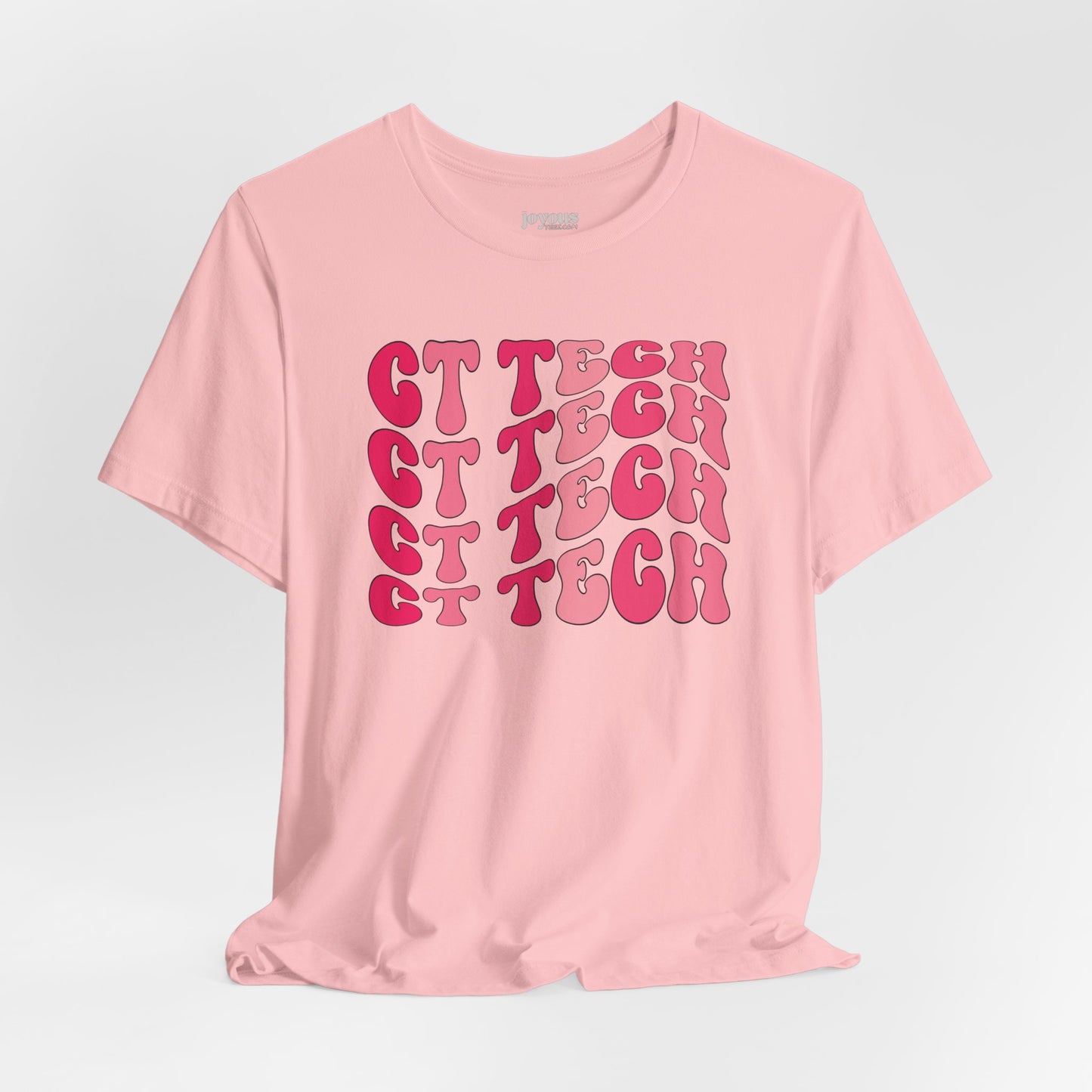 Groovy Pink CT Tech Shirt - CT Technologist Soft Cotton Tee