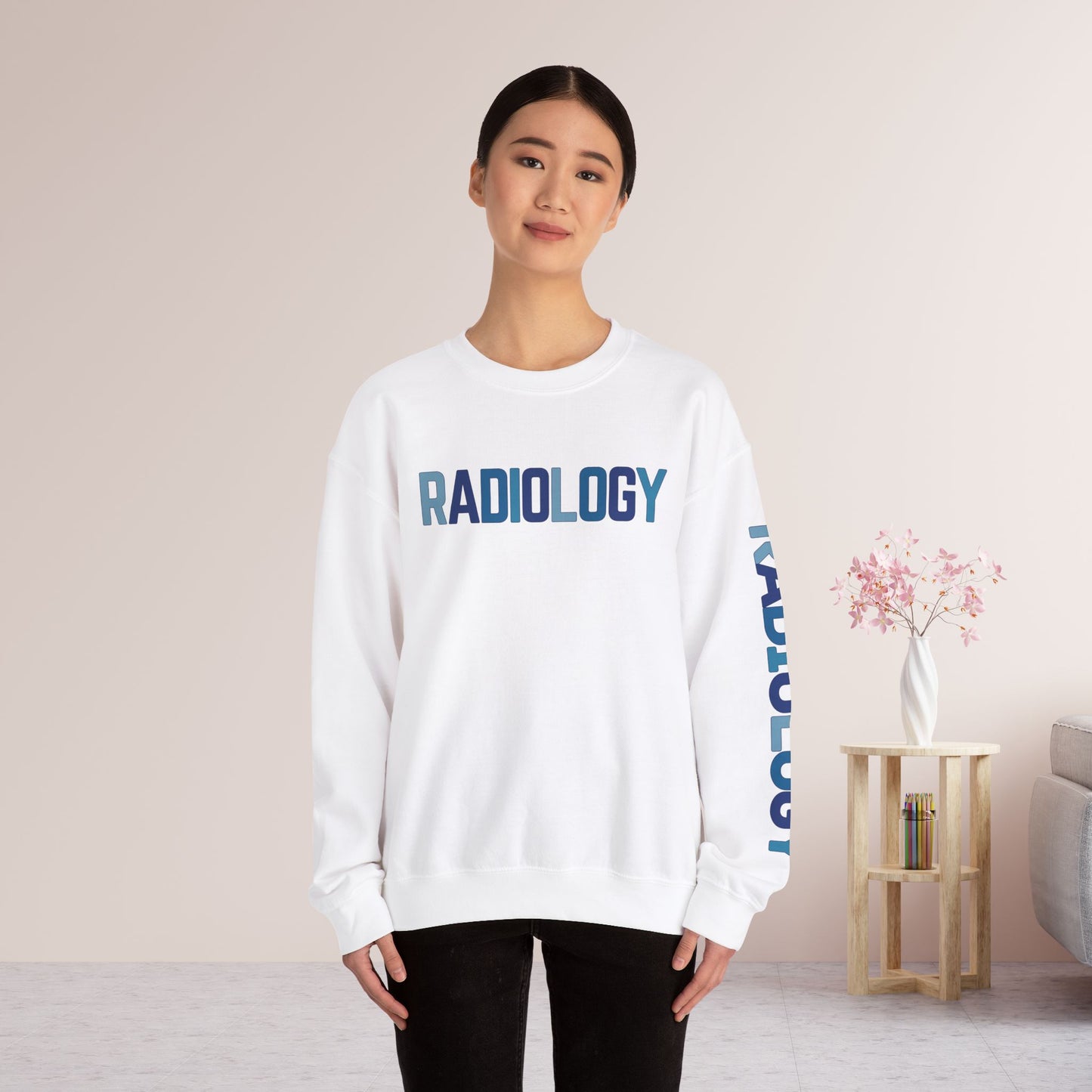 Trendy Blue Radiology Sweatshirt for RAD Technician