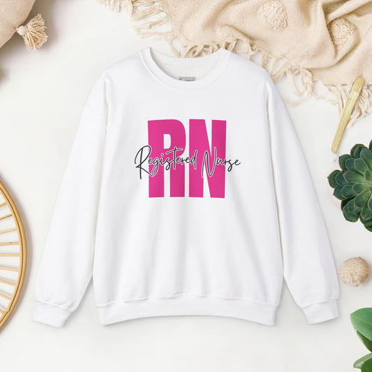 Pink Registered Nurse Sweatshirt