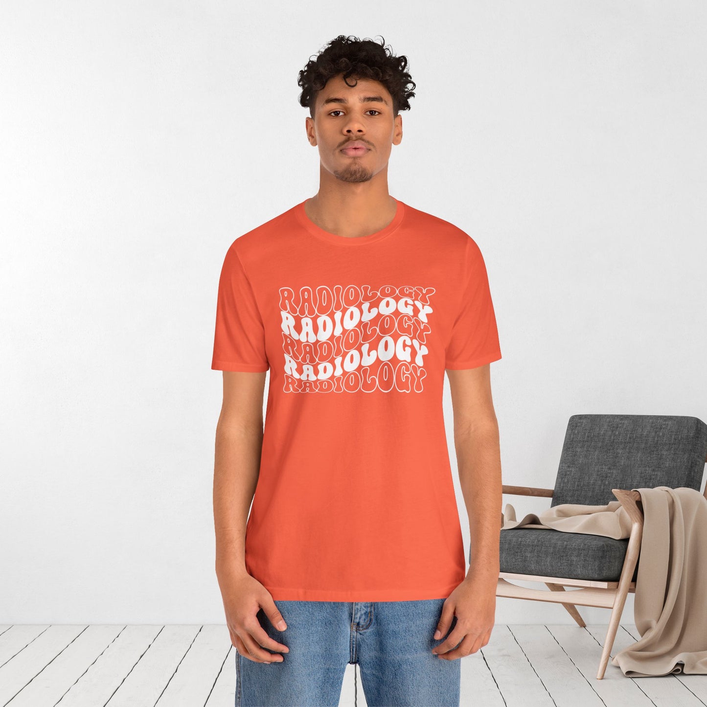 Groovy White Radiology Soft Cotton Tee