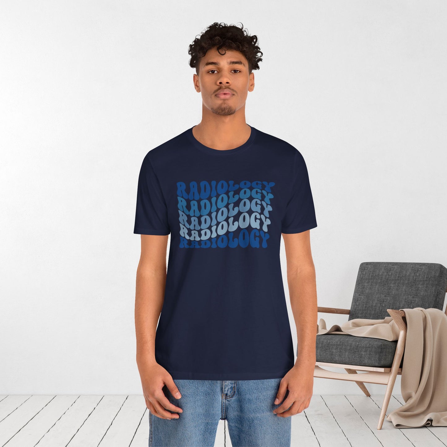 Groovy Blue Radiology Soft Cotton Tee