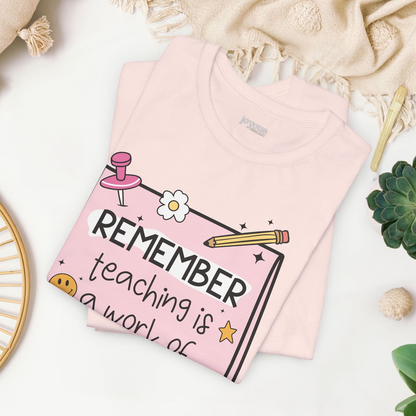 Trendy Motivational Teacher Soft Cotton Tee