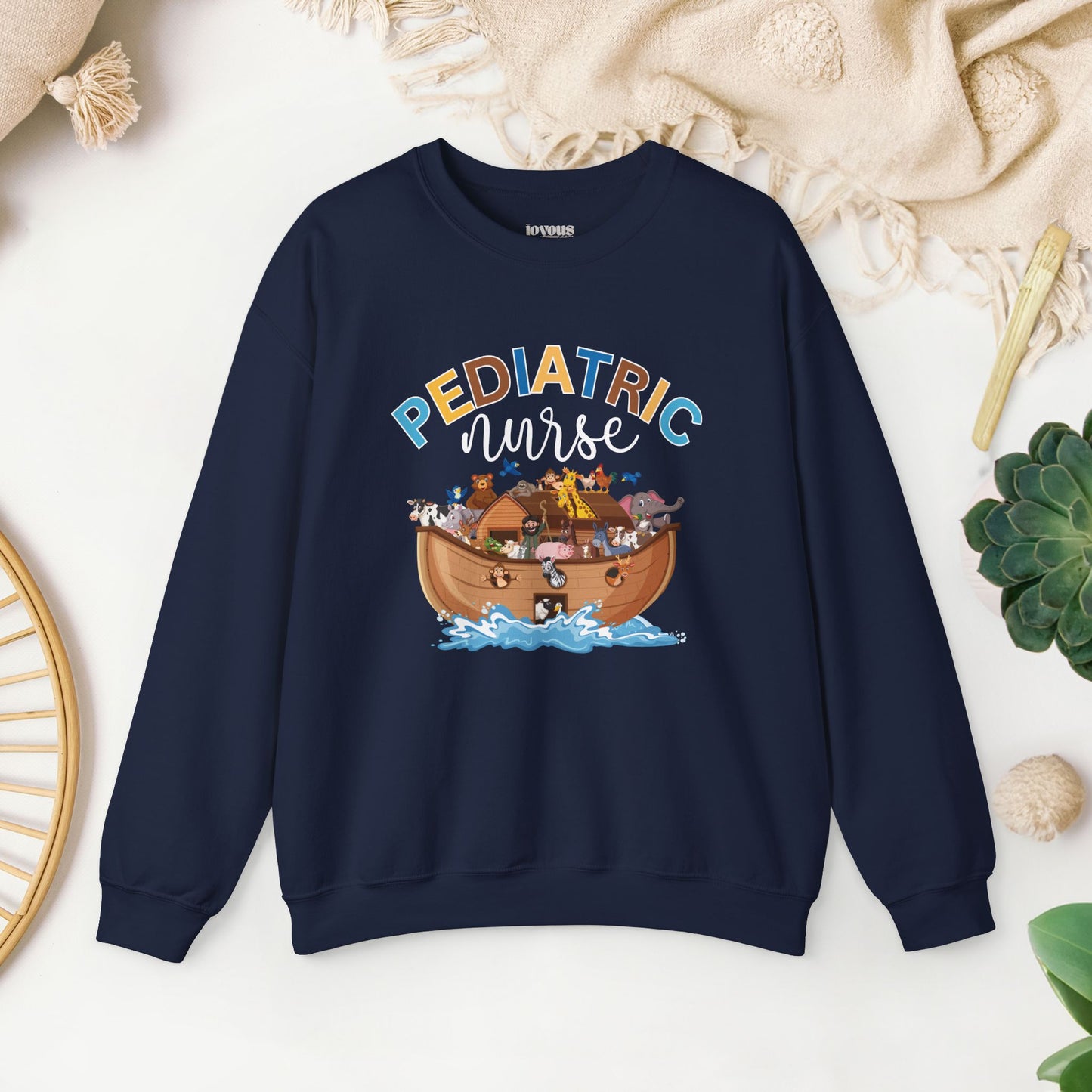 Noah's Ark Pediatric Nurse Sweatshirt