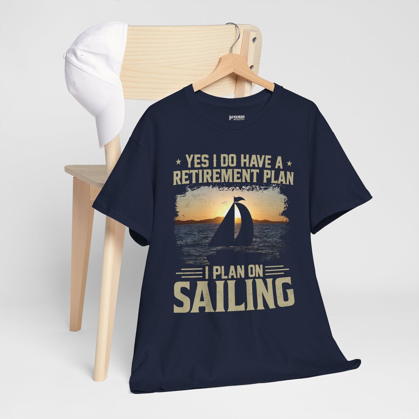 I Plan on Sailing T-Shirt Funny Unisex Sailing Heavy Cotton Tee