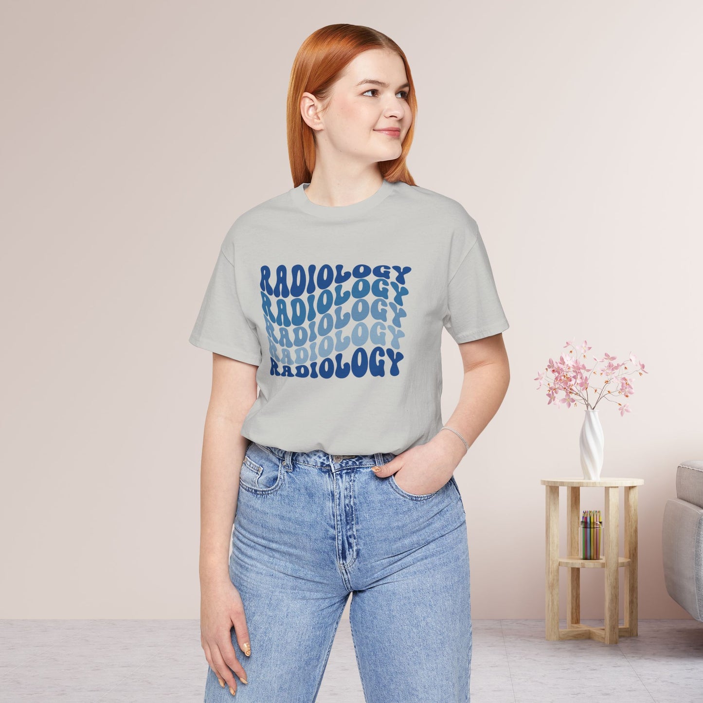 Groovy Blue Radiology Soft Cotton Tee