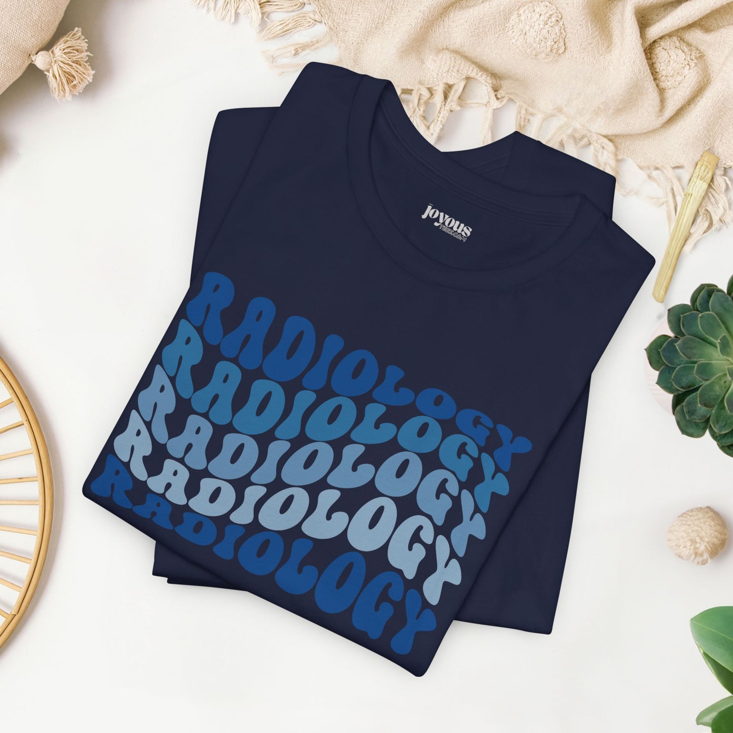 Groovy Blue Radiology Soft Cotton Tee